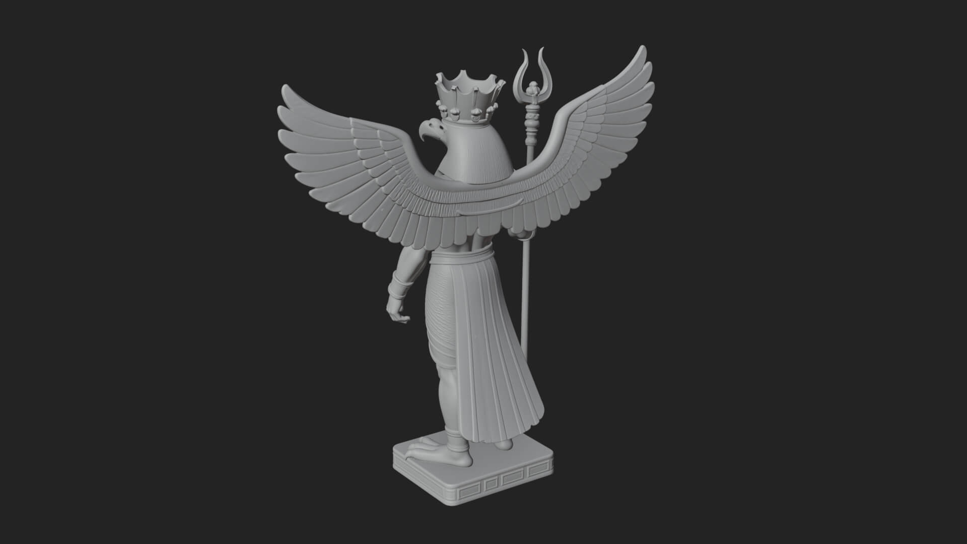 Horus Egyptian God Statue Design 14 3D Print Model 3D Model
