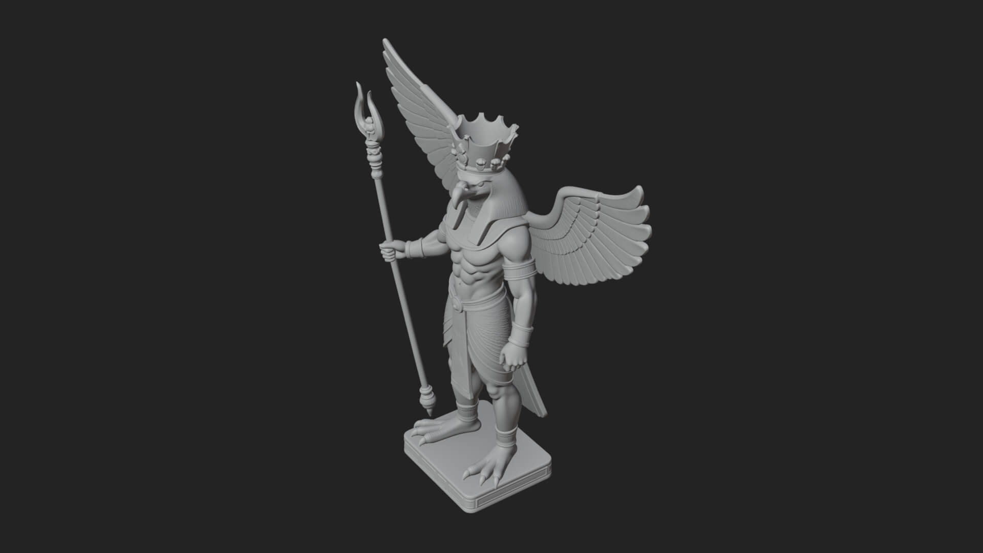 Horus Egyptian God Statue Design 14 3D Print Model 3D Model