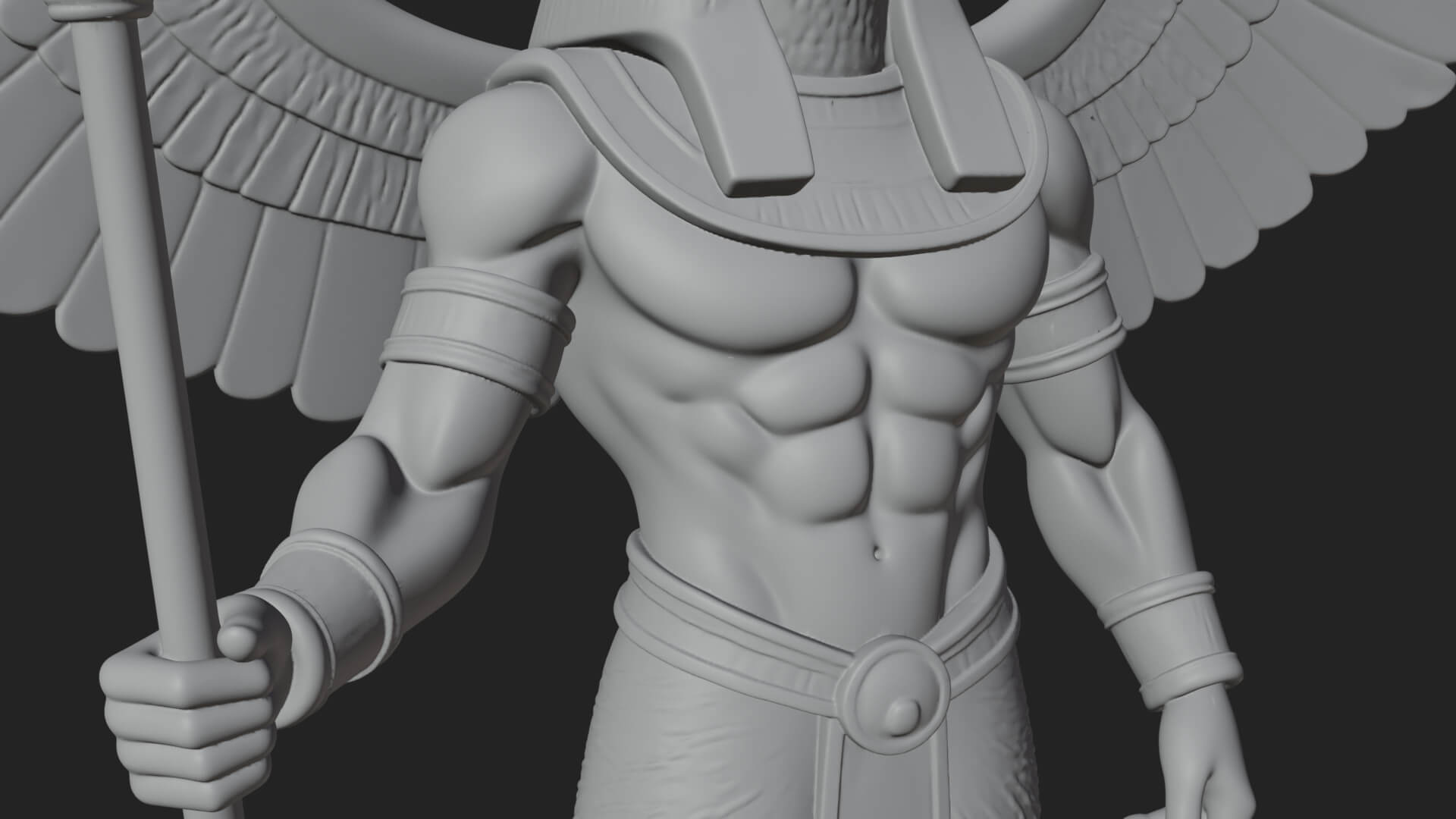 Horus Egyptian God Statue Design 14 3D Print Model 3D Model