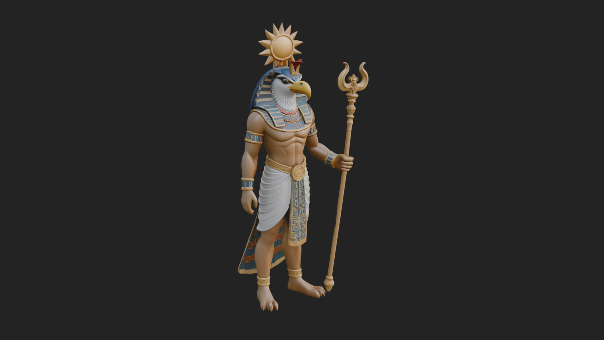 Horus Egyptian God Statue Design 15 3D Print Model 3D Model
