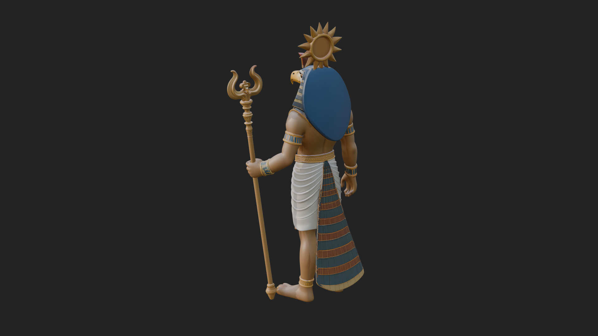 Horus Egyptian God Statue Design 15 3D Print Model 3D Model