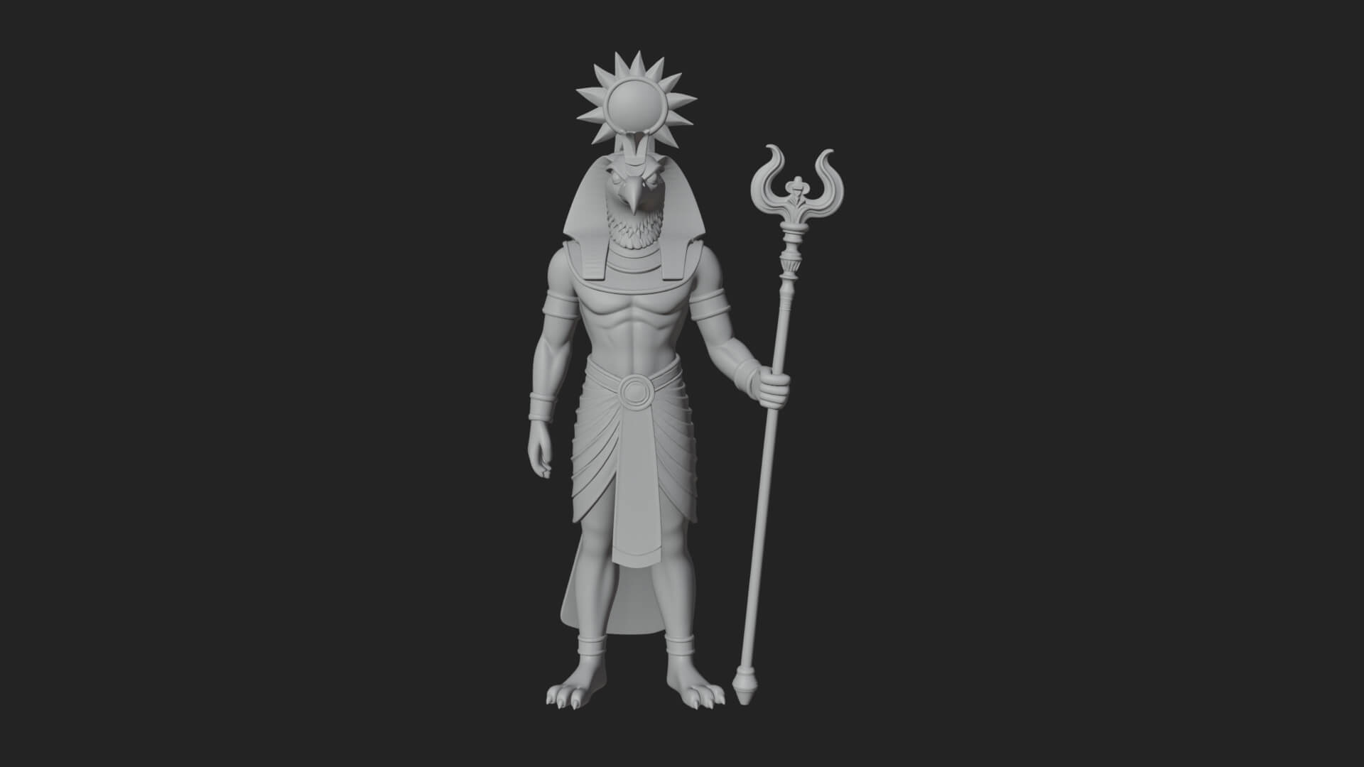 Horus Egyptian God Statue Design 15 3D Print Model 3D Model