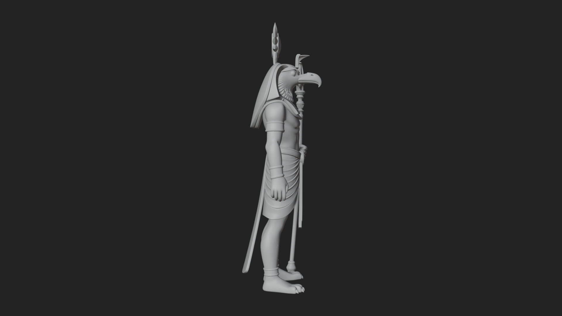 Horus Egyptian God Statue Design 15 3D Print Model 3D Model