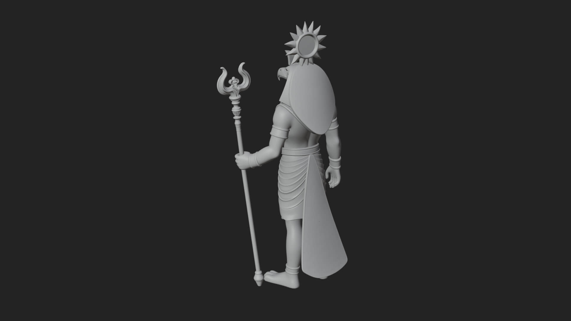Horus Egyptian God Statue Design 15 3D Print Model 3D Model