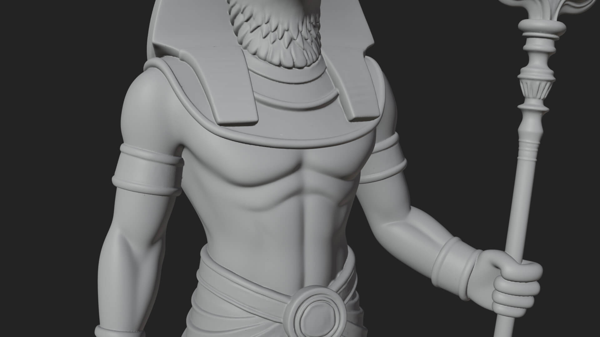 Horus Egyptian God Statue Design 15 3D Print Model 3D Model