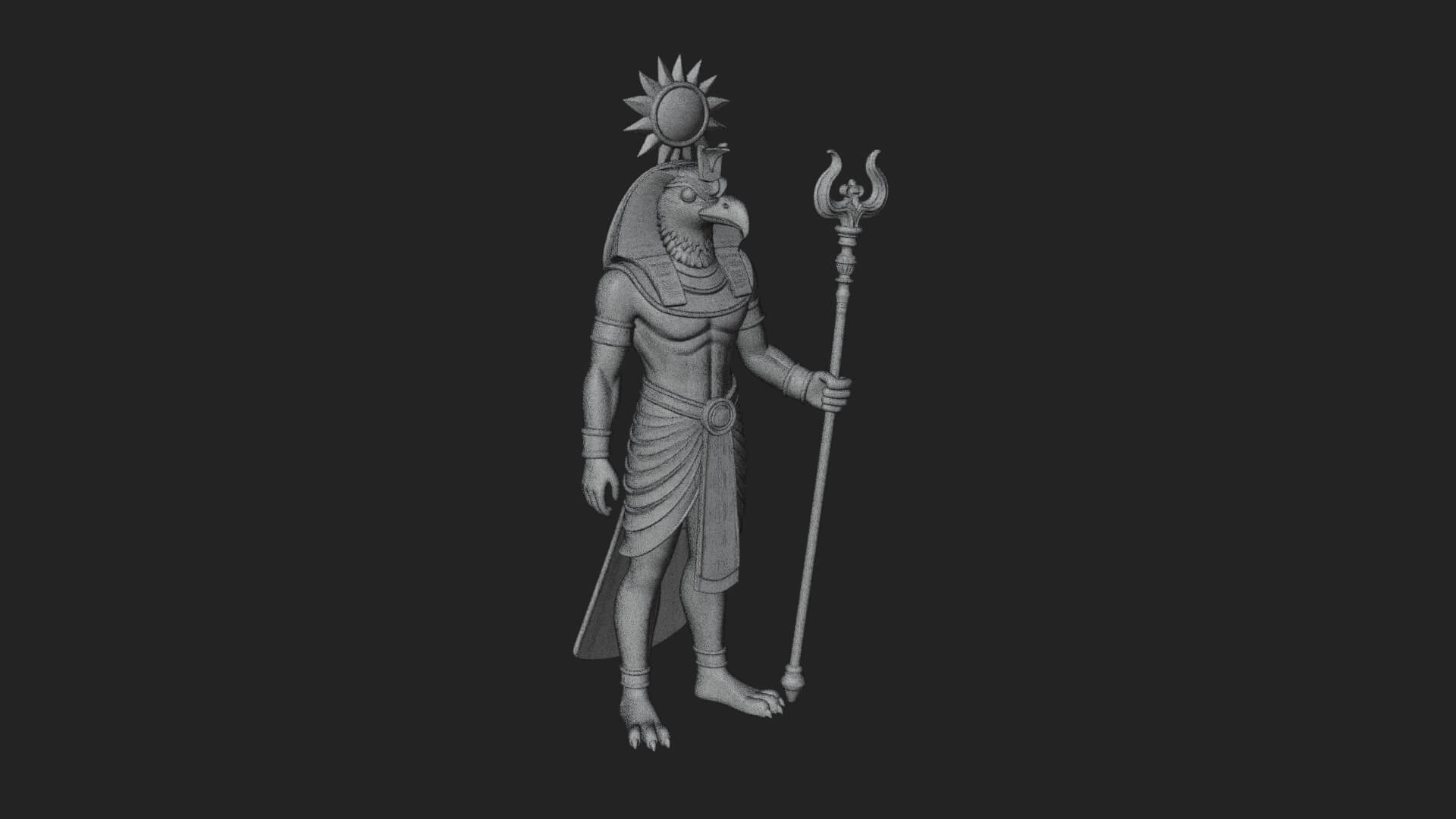 Horus Egyptian God Statue Design 15 3D Print Model 3D Model