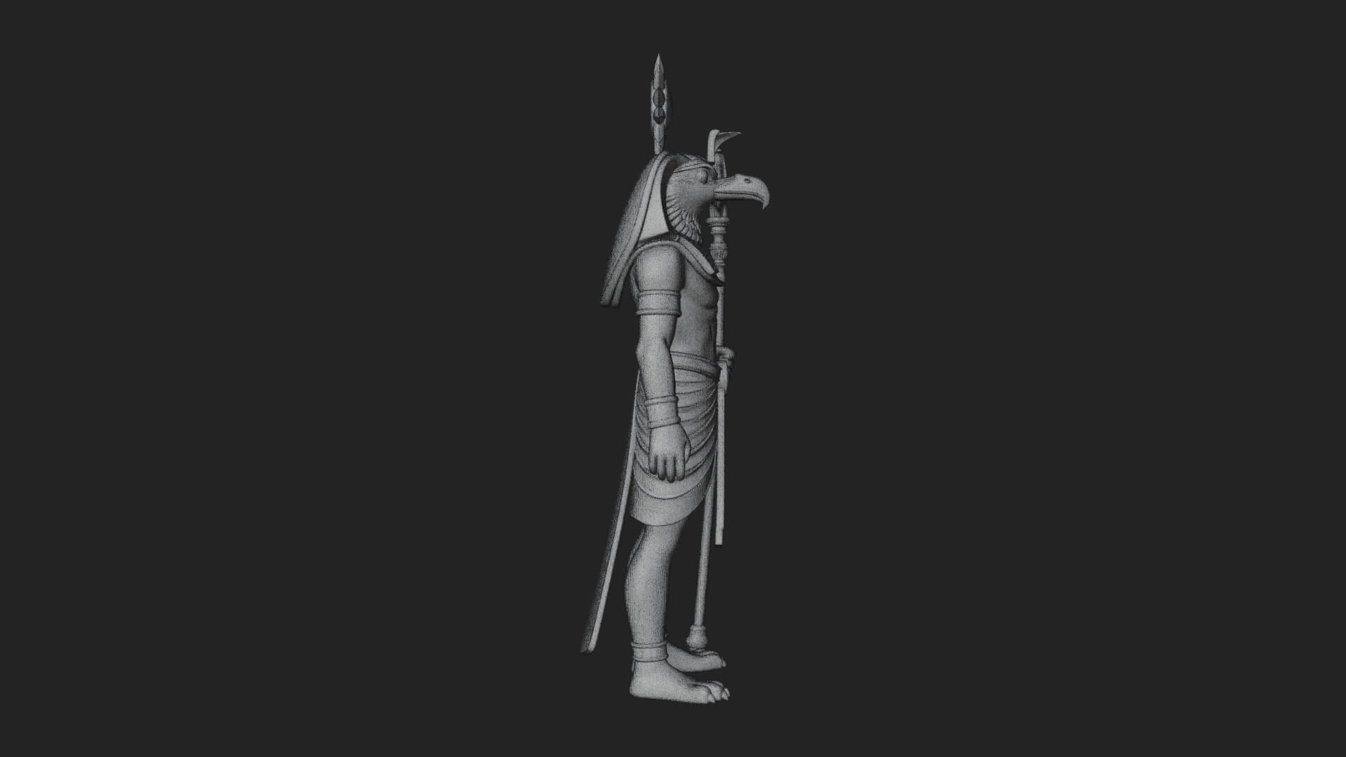 Horus Egyptian God Statue Design 15 3D Print Model 3D Model