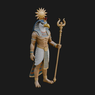 Horus Egyptian God Statue Design 15 3D Print Model