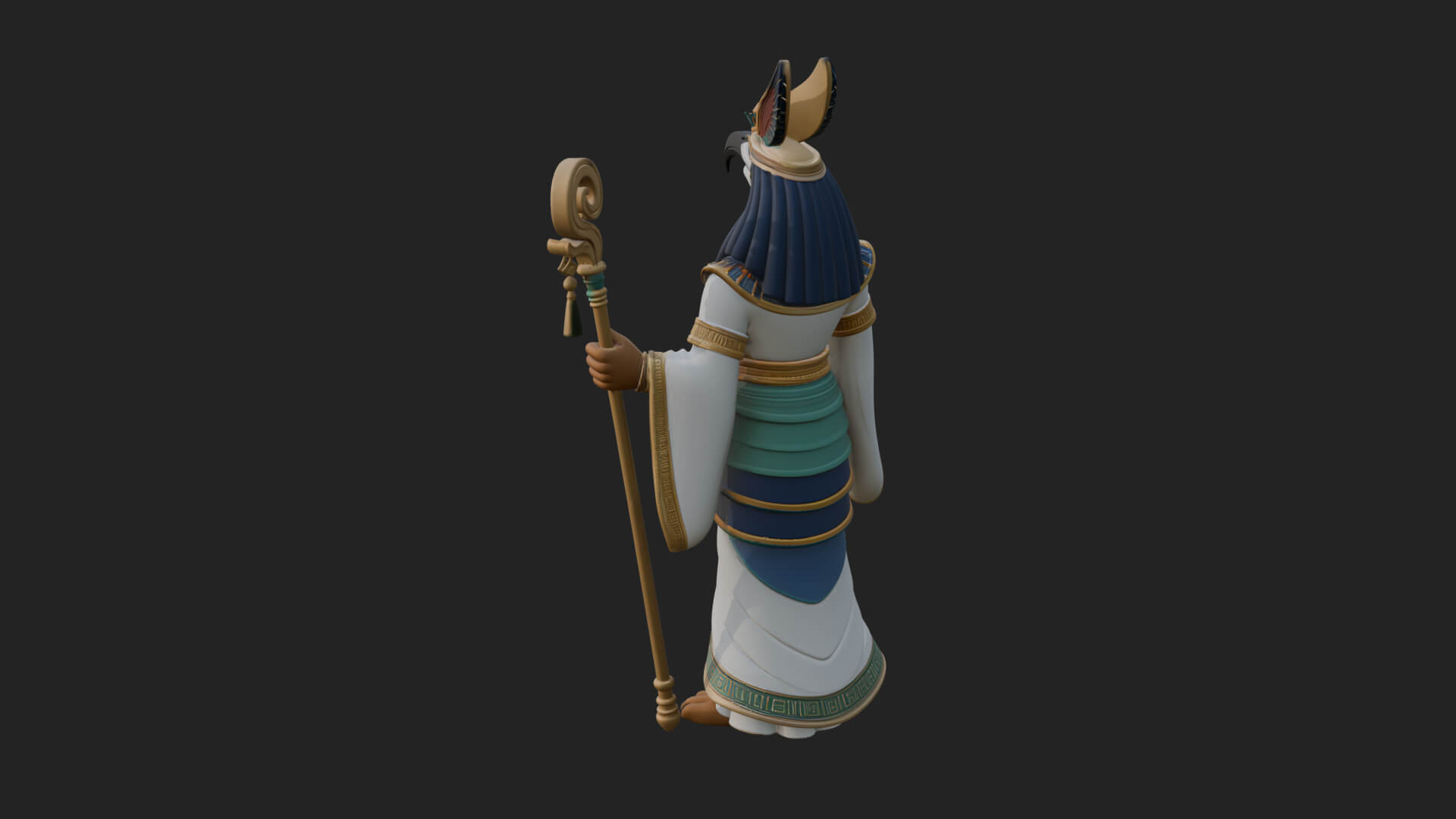 Horus Egyptian God Statue Design 16 3D Print Model 3D Model