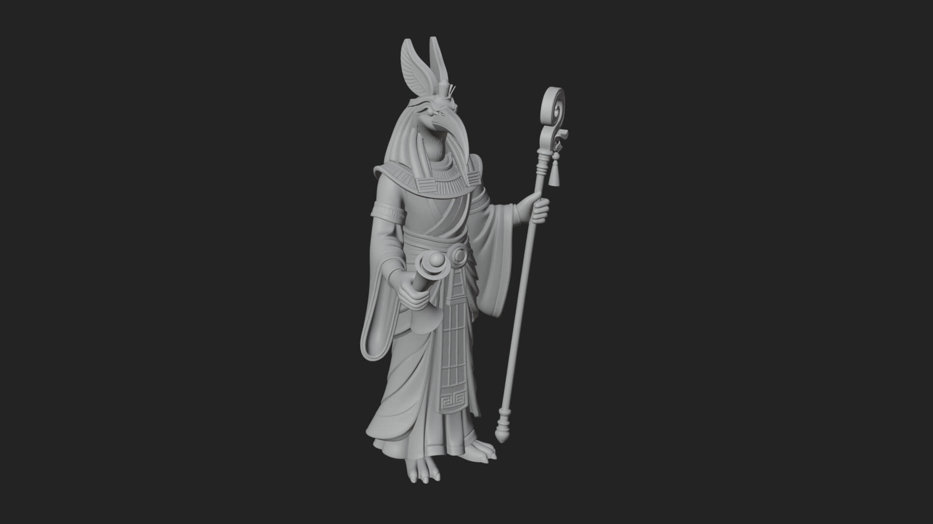 Horus Egyptian God Statue Design 16 3D Print Model 3D Model