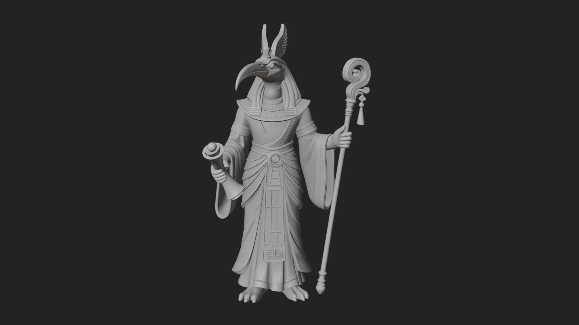 Horus Egyptian God Statue Design 16 3D Print Model 3D Model