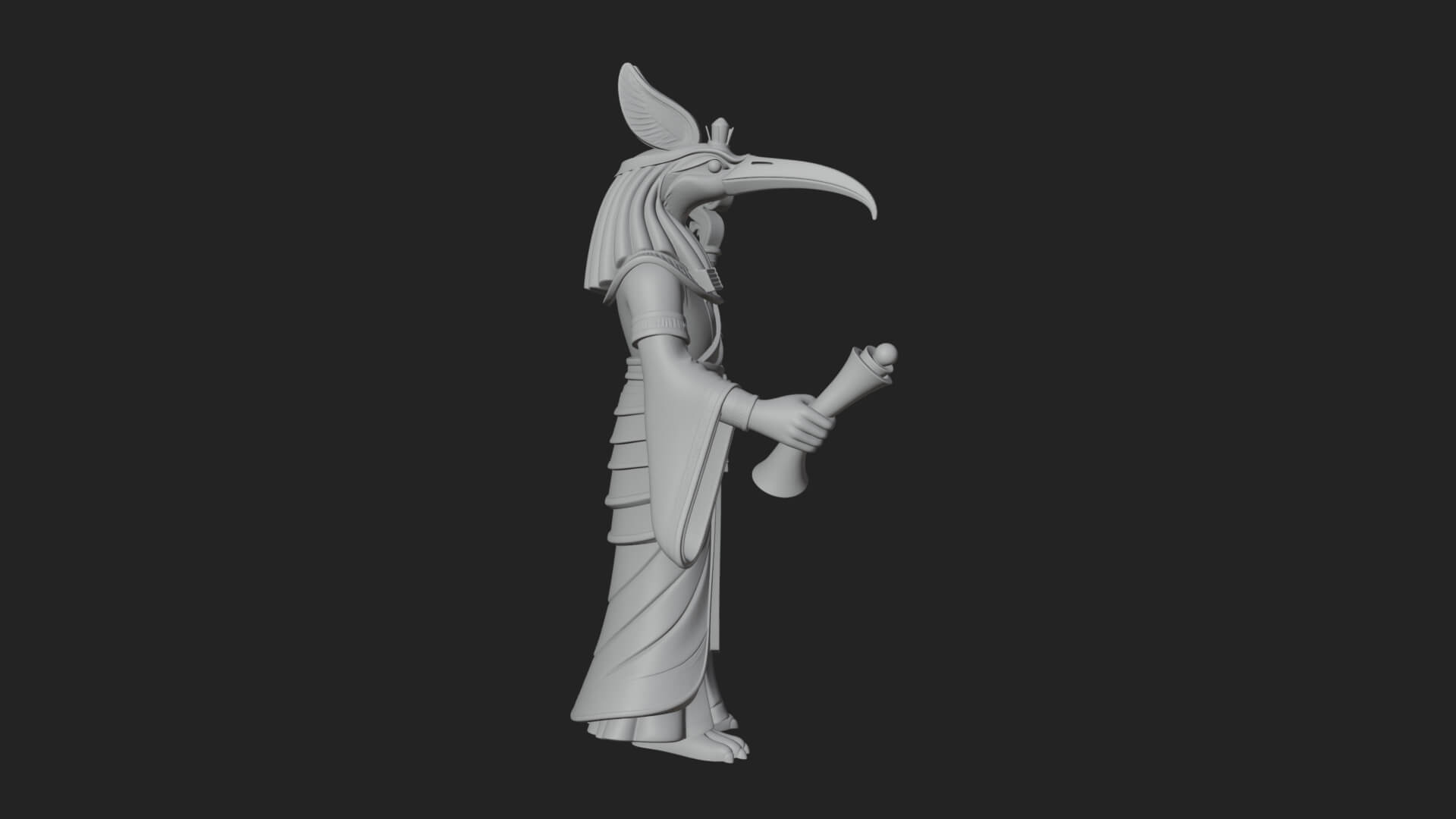 Horus Egyptian God Statue Design 16 3D Print Model 3D Model