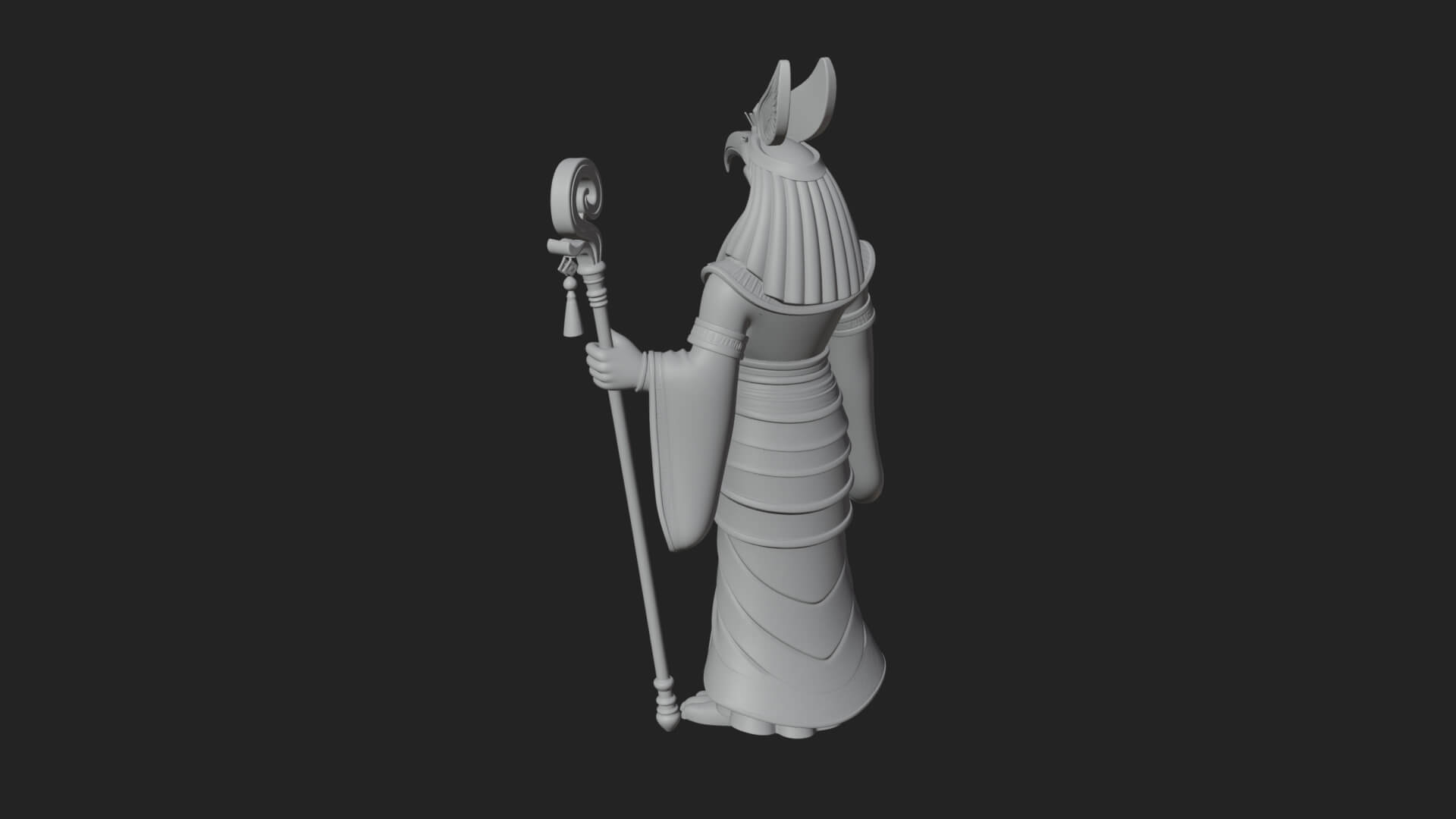 Horus Egyptian God Statue Design 16 3D Print Model 3D Model
