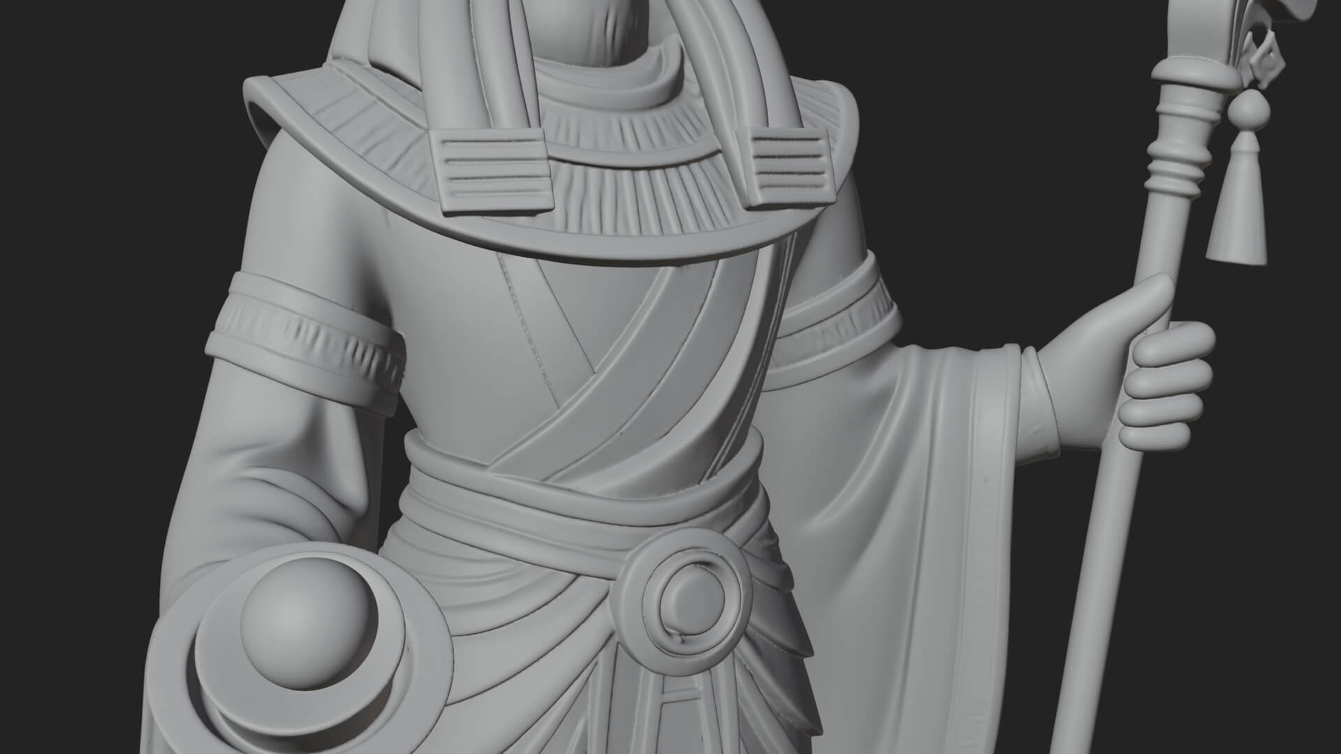 Horus Egyptian God Statue Design 16 3D Print Model 3D Model