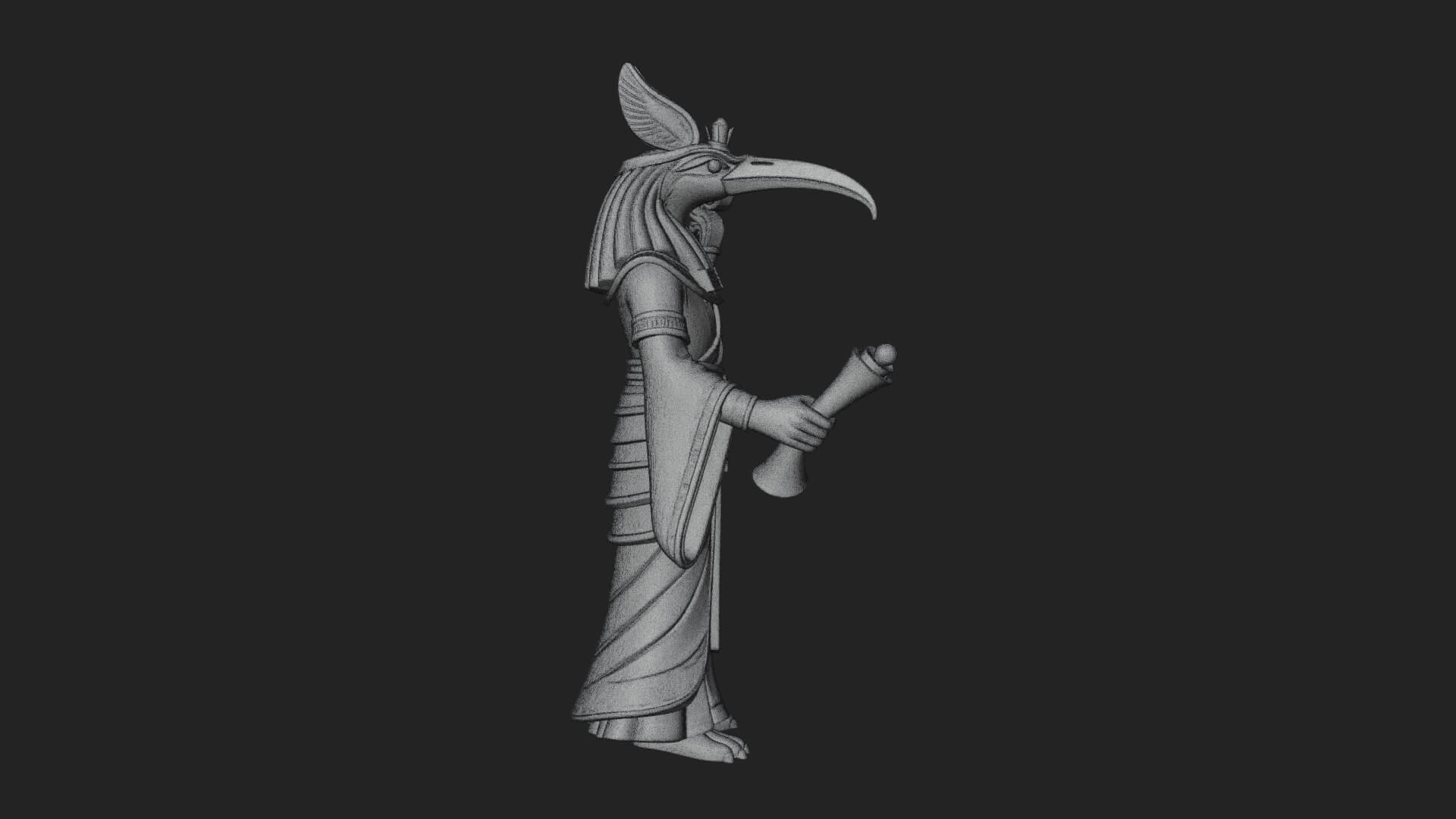 Horus Egyptian God Statue Design 16 3D Print Model 3D Model