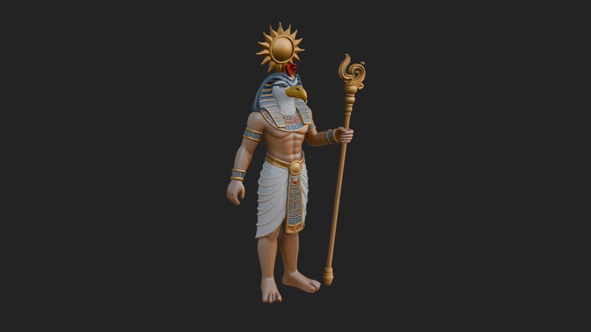 Horus Egyptian God Statue Design 17 3D Print Model 3D Model
