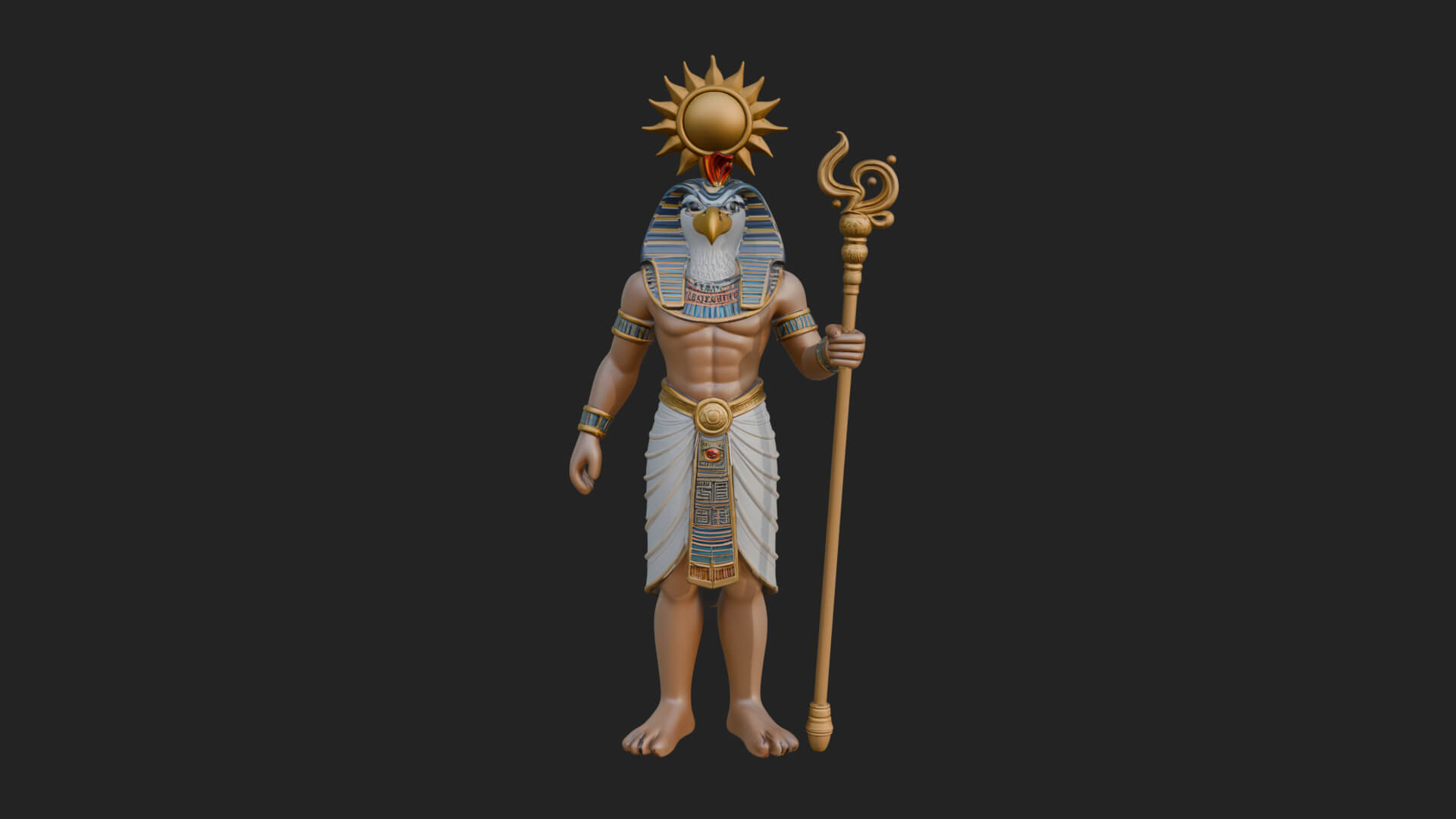 Horus Egyptian God Statue Design 17 3D Print Model 3D Model