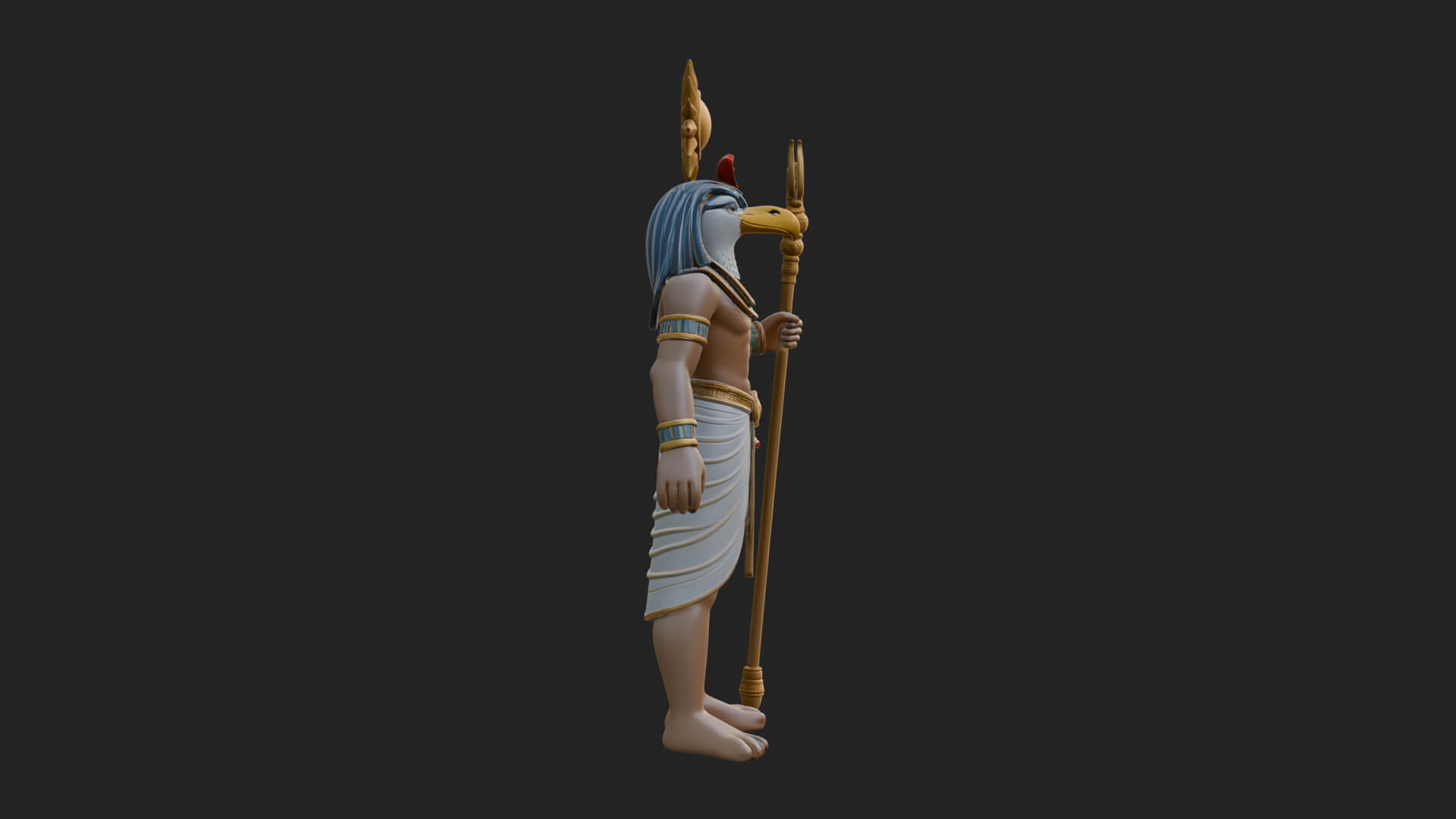 Horus Egyptian God Statue Design 17 3D Print Model 3D Model