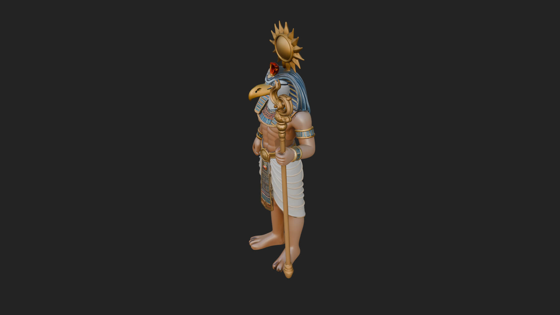 Horus Egyptian God Statue Design 17 3D Print Model 3D Model
