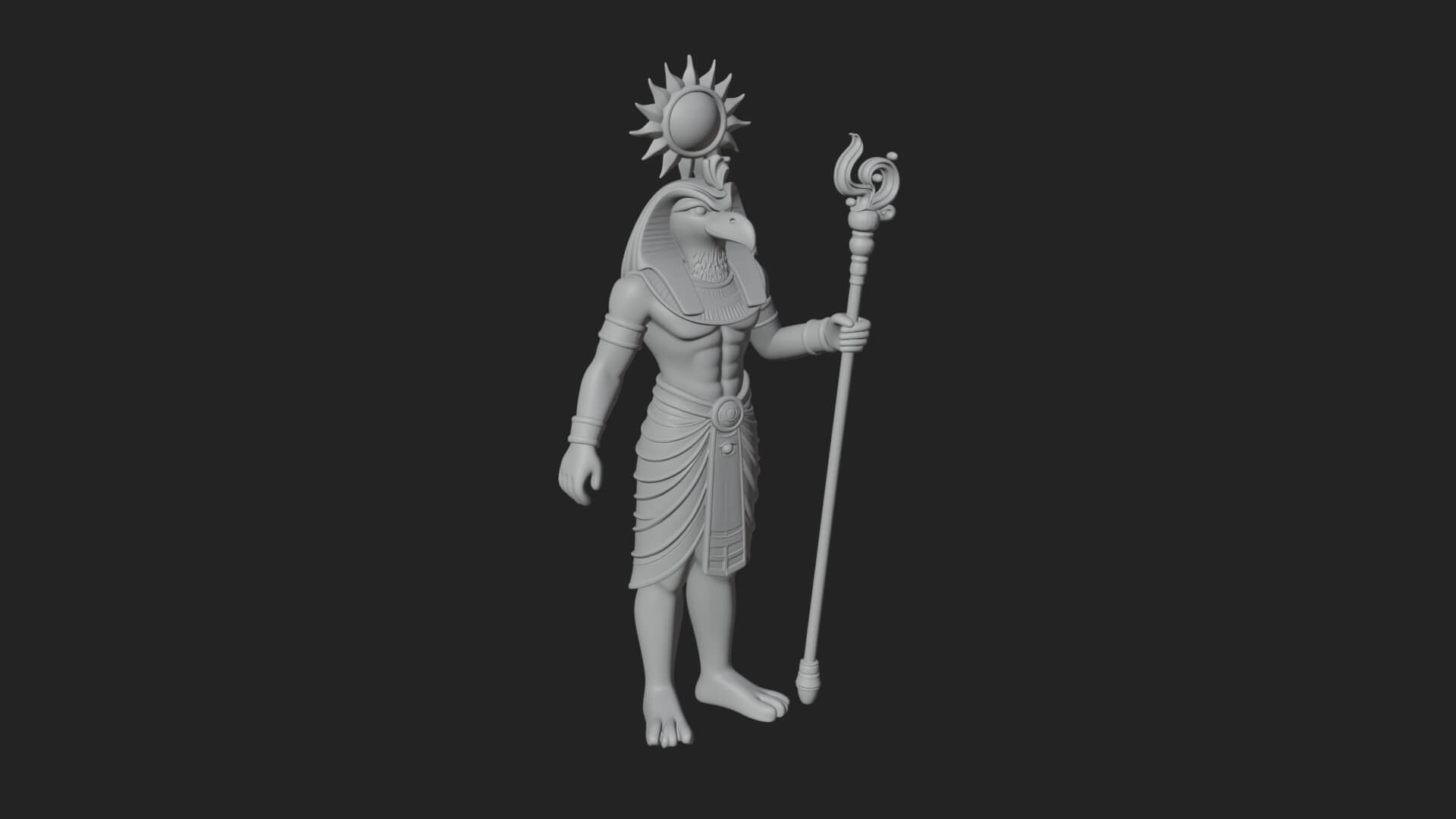 Horus Egyptian God Statue Design 17 3D Print Model 3D Model