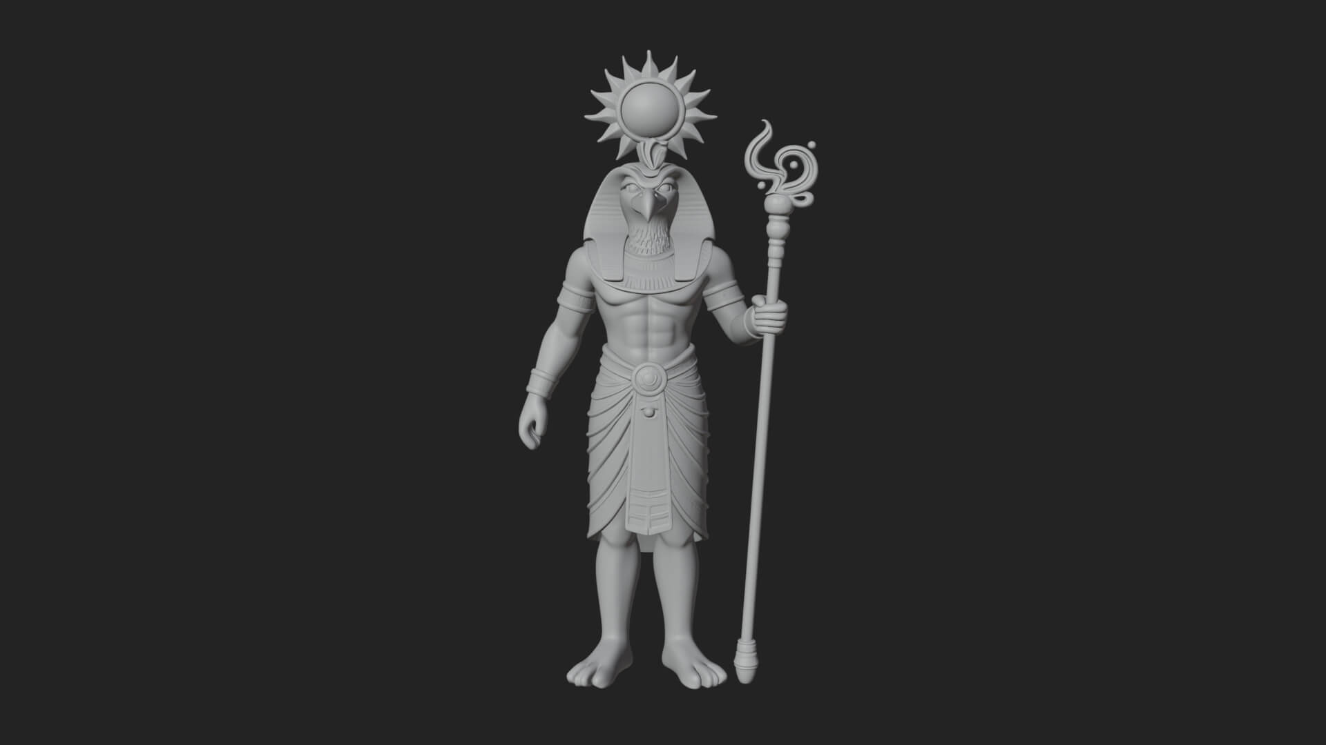 Horus Egyptian God Statue Design 17 3D Print Model 3D Model