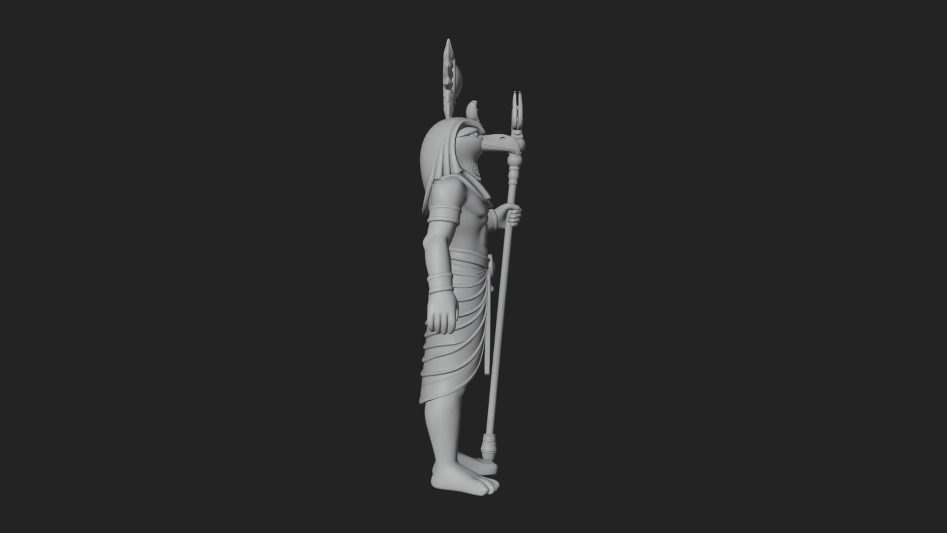 Horus Egyptian God Statue Design 17 3D Print Model 3D Model