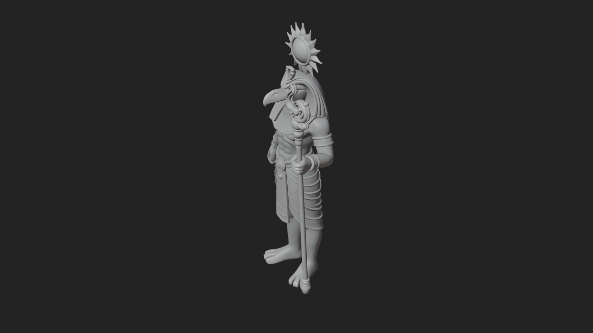 Horus Egyptian God Statue Design 17 3D Print Model 3D Model