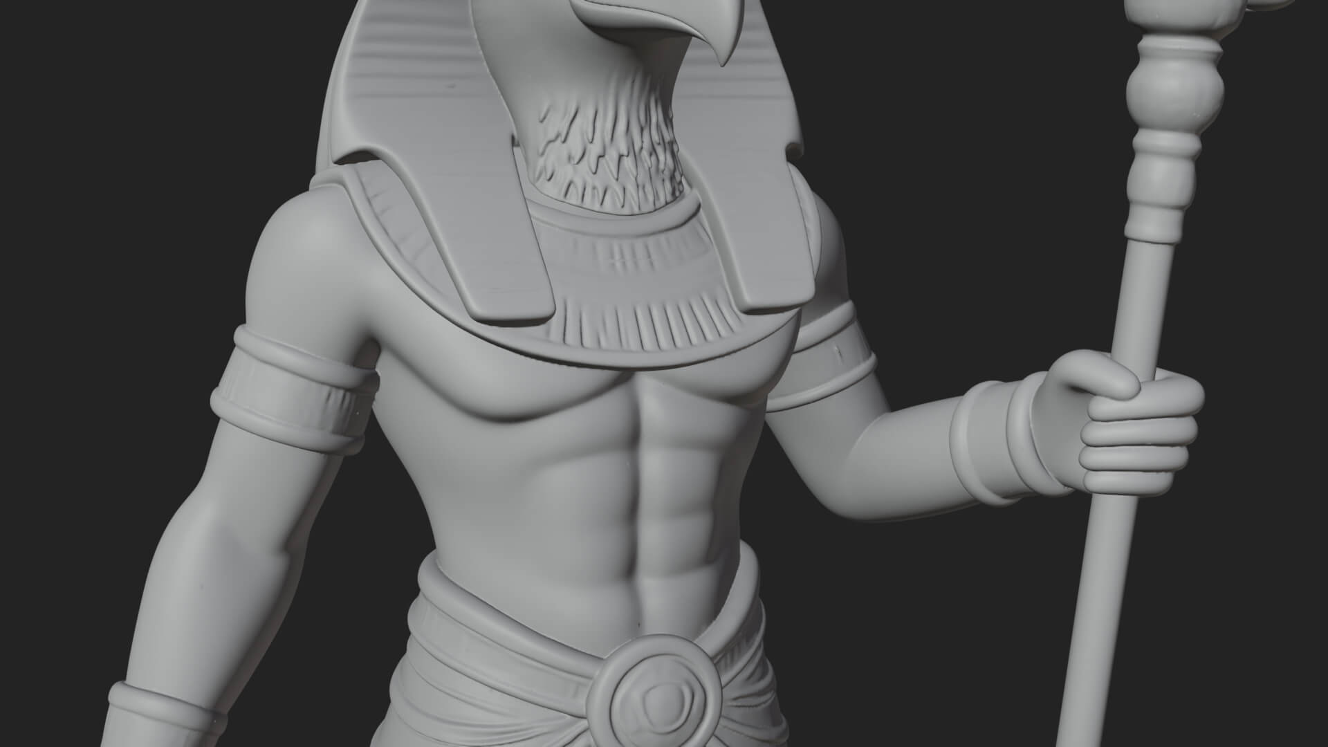 Horus Egyptian God Statue Design 17 3D Print Model 3D Model