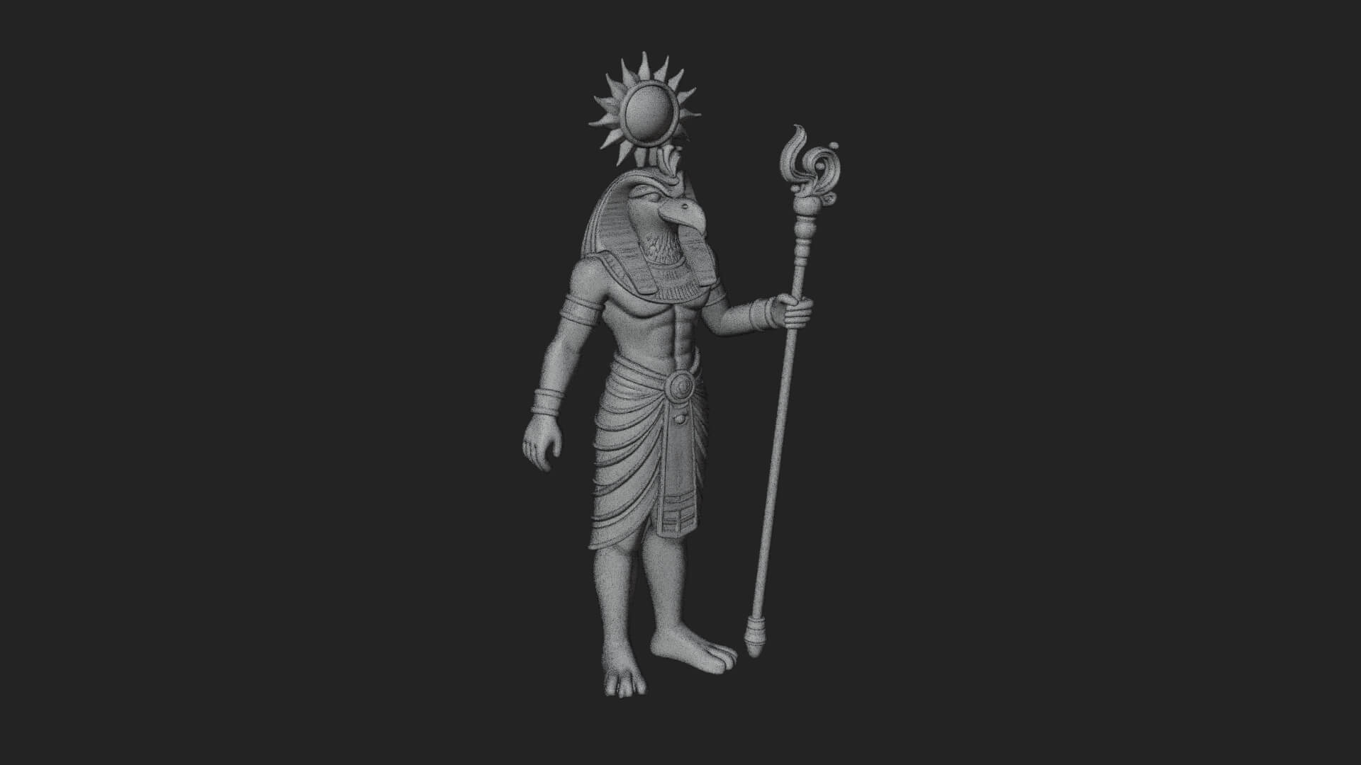 Horus Egyptian God Statue Design 17 3D Print Model 3D Model