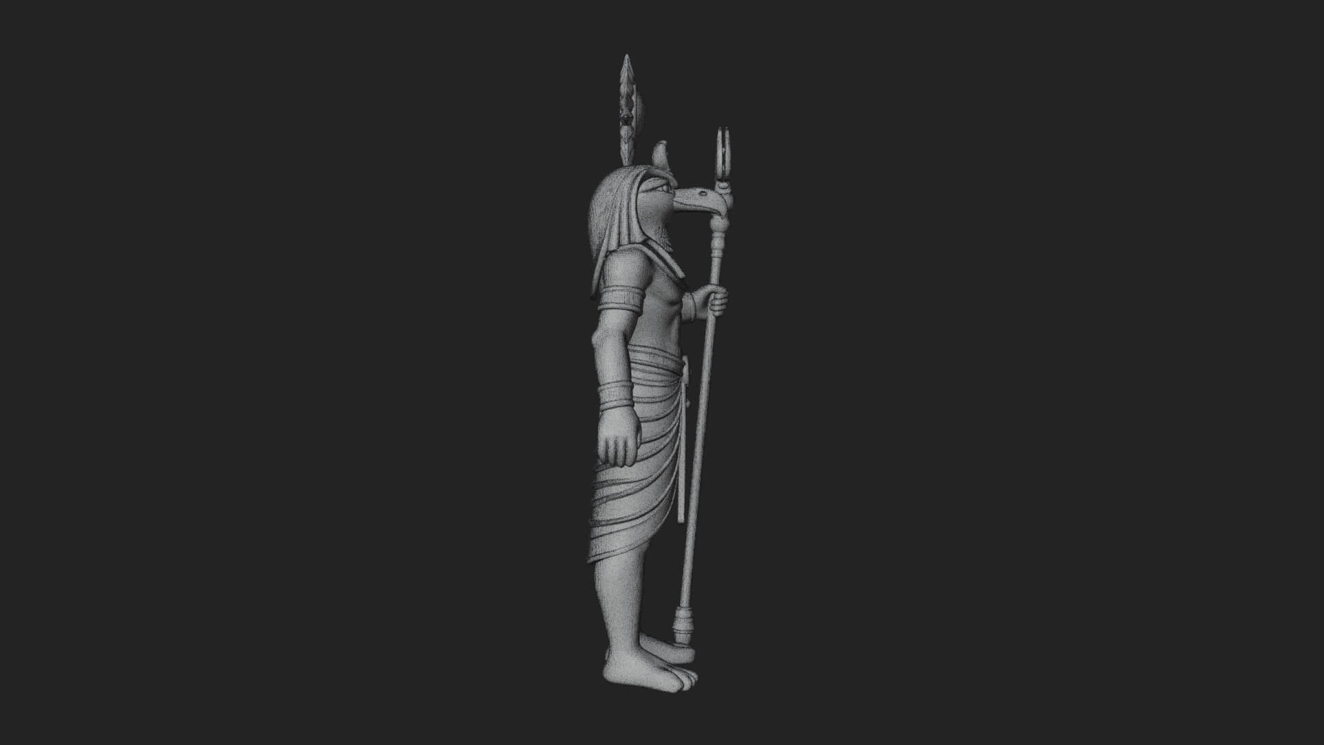 Horus Egyptian God Statue Design 17 3D Print Model 3D Model