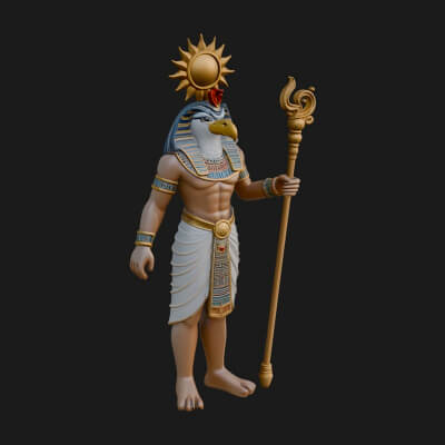 Horus Egyptian God Statue Design 17 3D Print Model