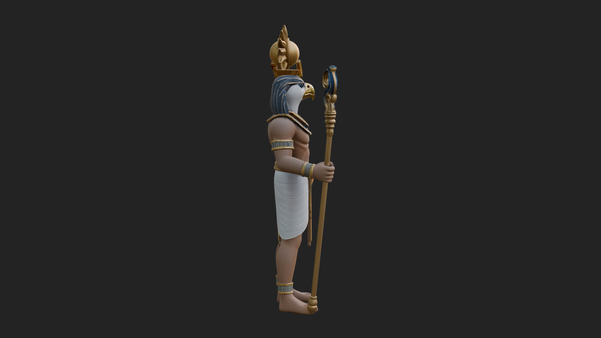 Horus Egyptian God Statue Design 18 3D Print Model 3D Model