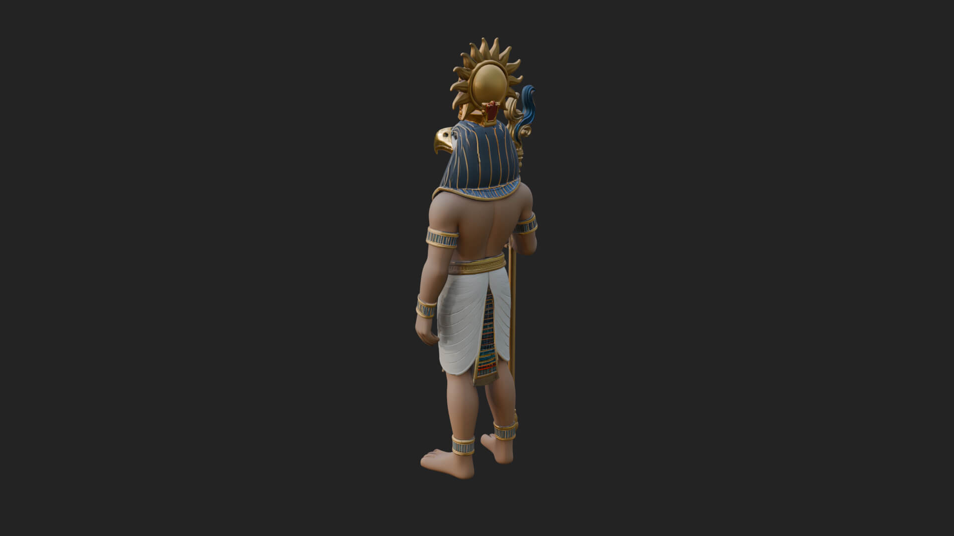 Horus Egyptian God Statue Design 18 3D Print Model 3D Model