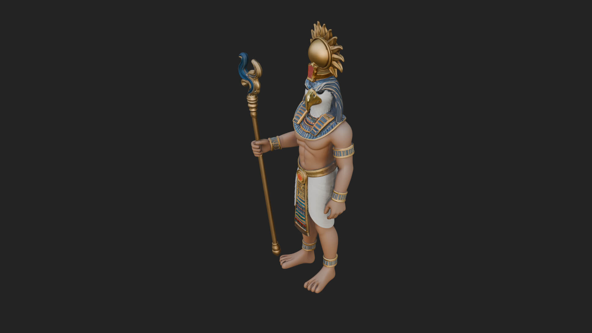 Horus Egyptian God Statue Design 18 3D Print Model 3D Model
