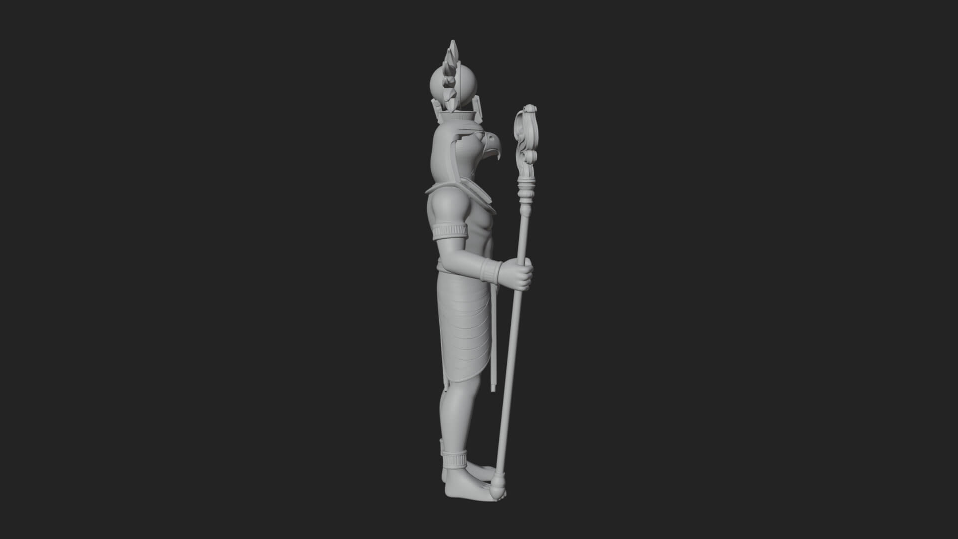 Horus Egyptian God Statue Design 18 3D Print Model 3D Model
