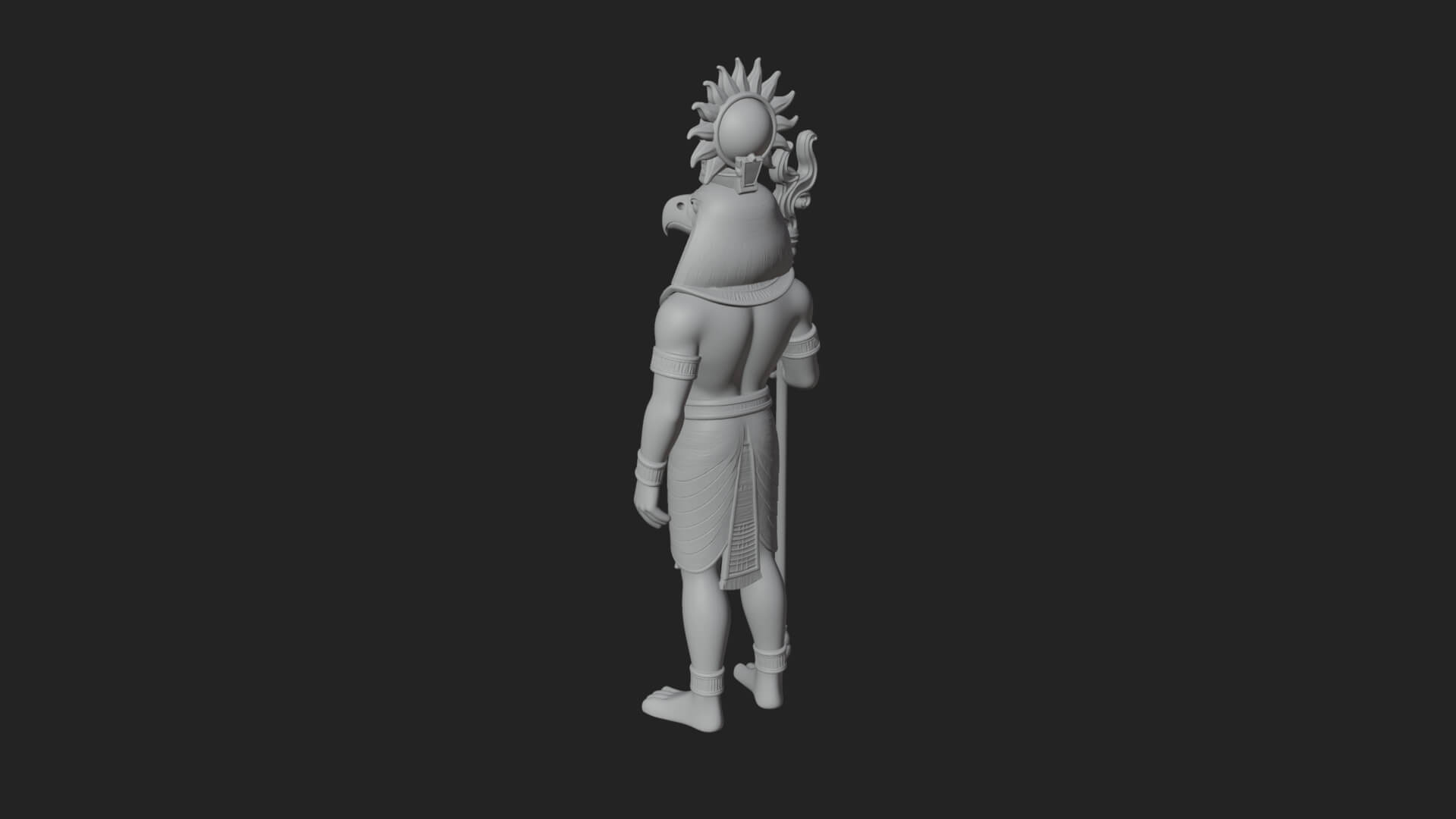 Horus Egyptian God Statue Design 18 3D Print Model 3D Model