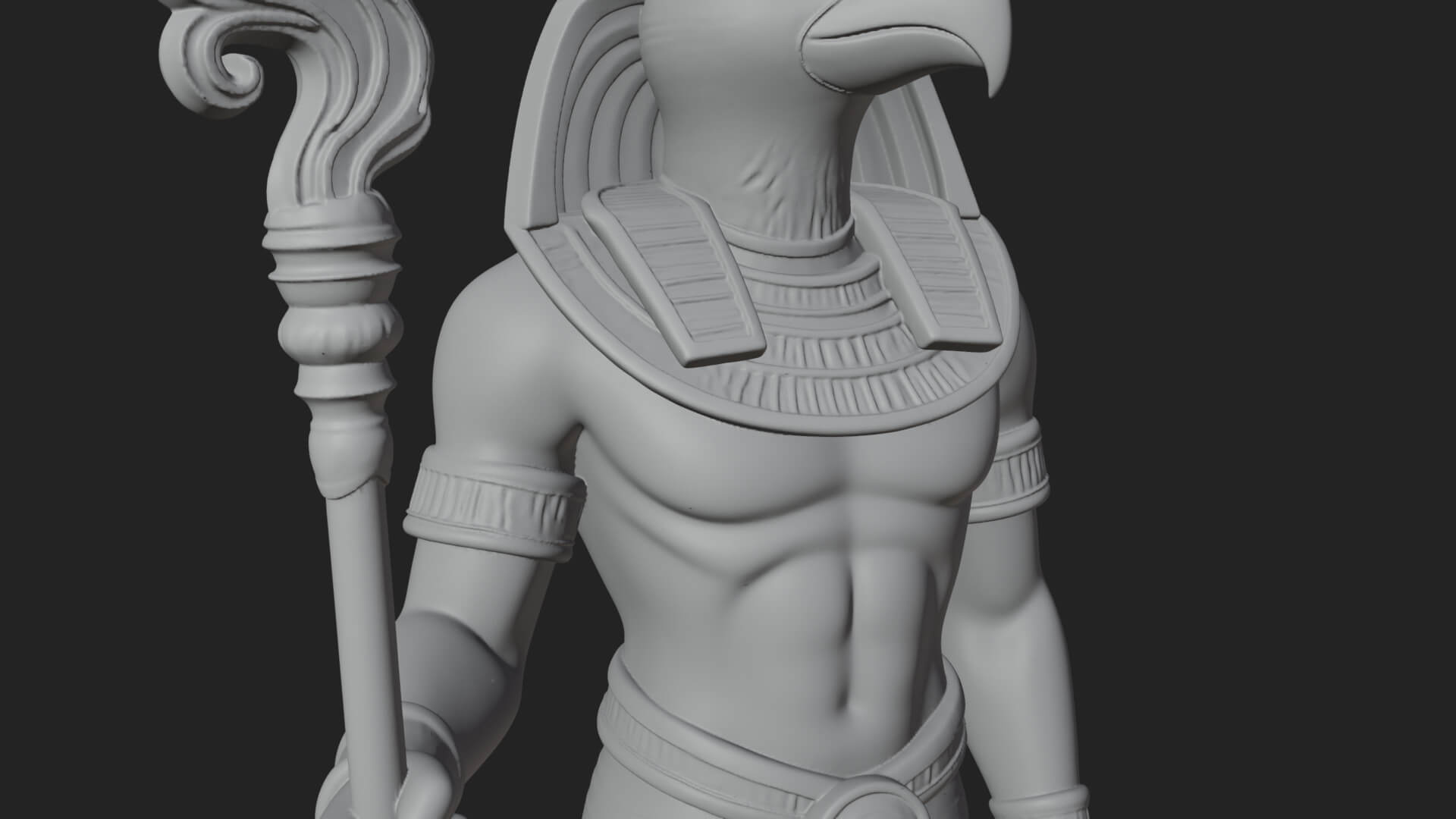 Horus Egyptian God Statue Design 18 3D Print Model 3D Model