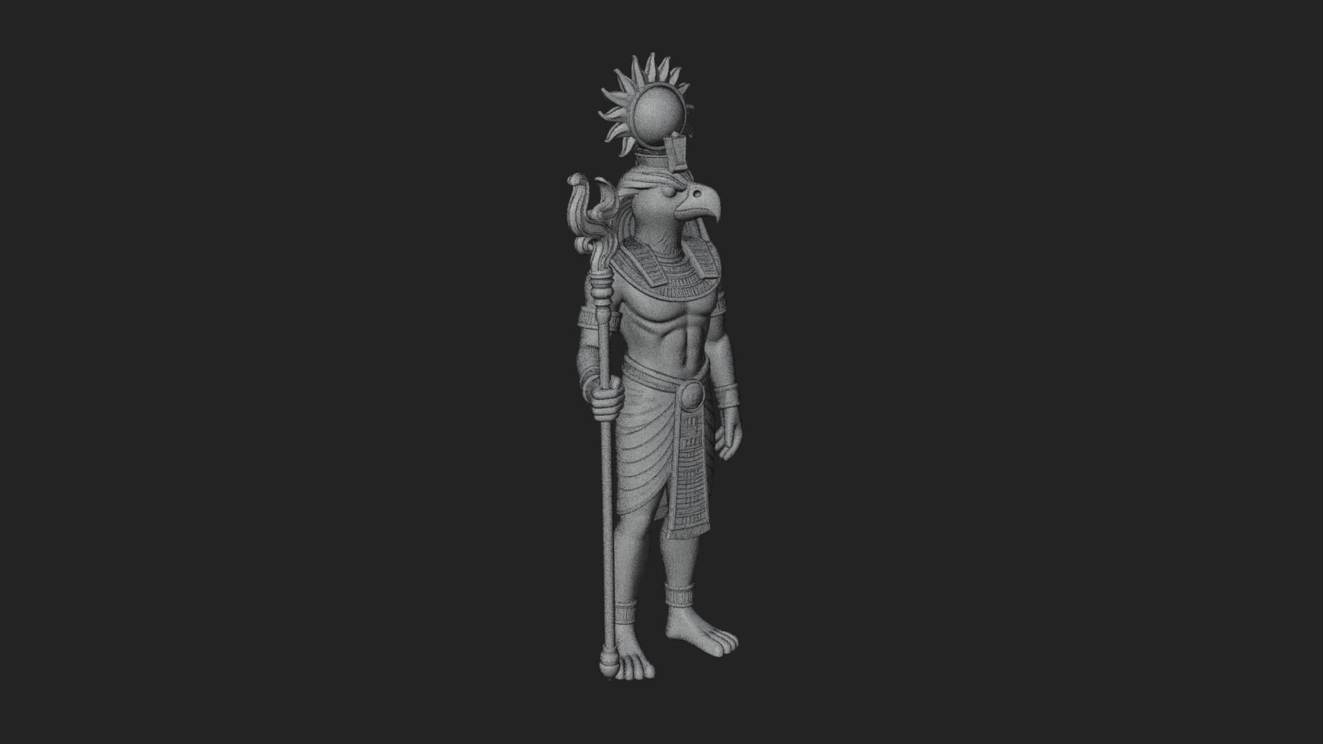 Horus Egyptian God Statue Design 18 3D Print Model 3D Model
