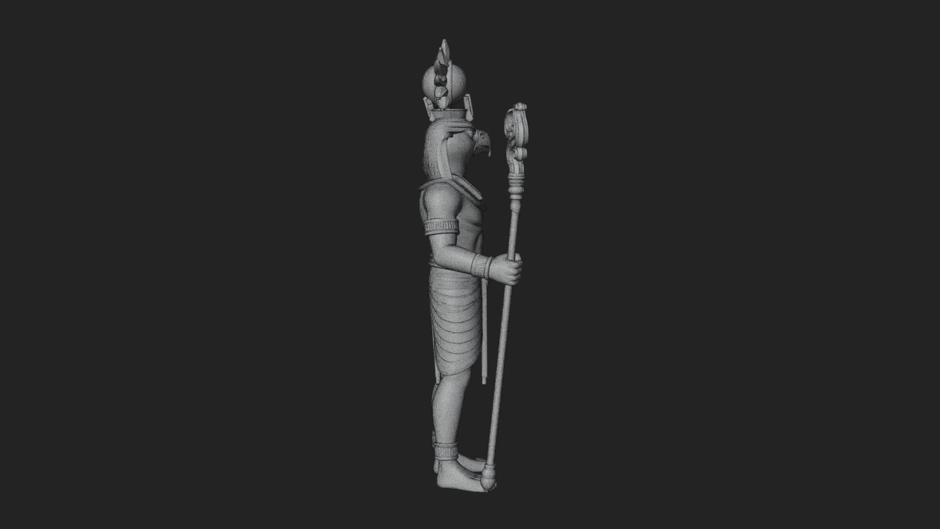 Horus Egyptian God Statue Design 18 3D Print Model 3D Model