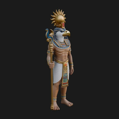 Horus Egyptian God Statue Design 18 3D Print Model