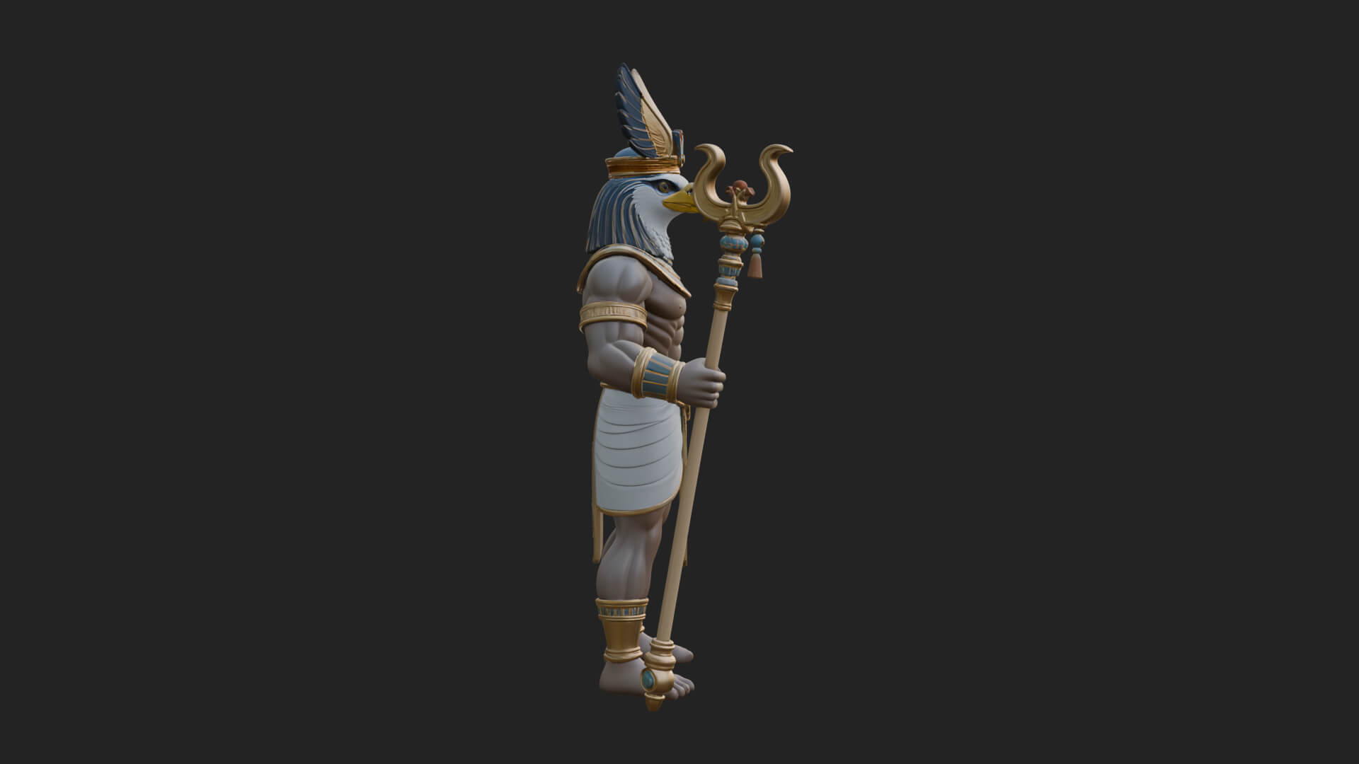 Horus Egyptian God Statue Design 19 3D Print Model 3D Model