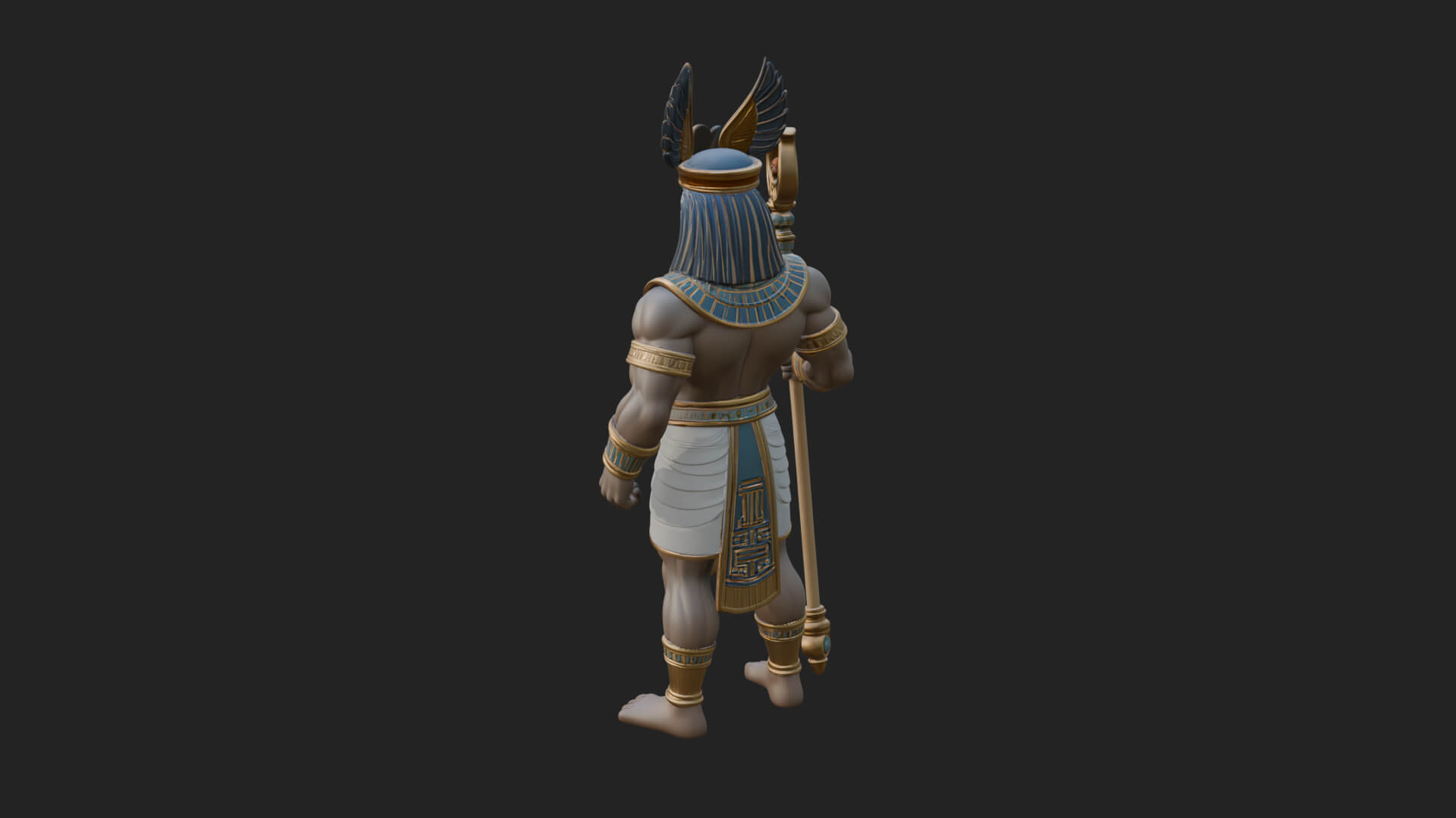 Horus Egyptian God Statue Design 19 3D Print Model 3D Model