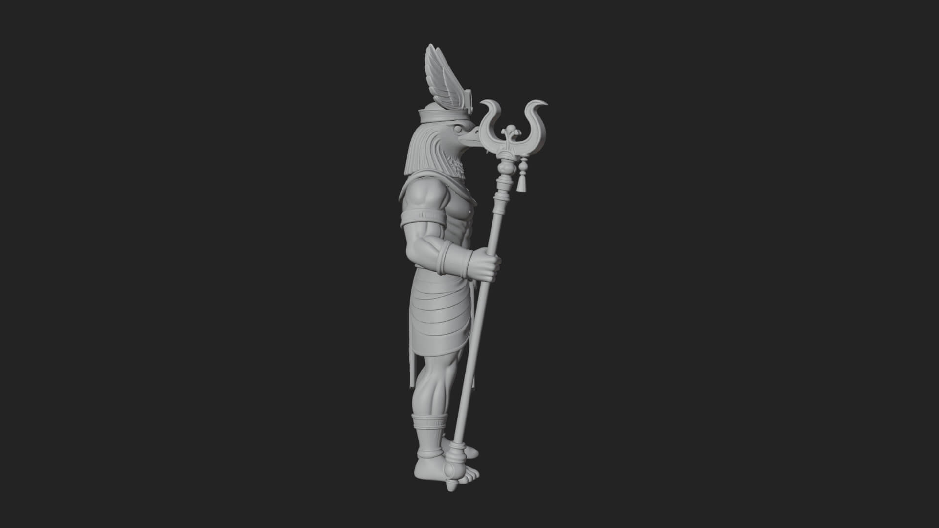 Horus Egyptian God Statue Design 19 3D Print Model 3D Model