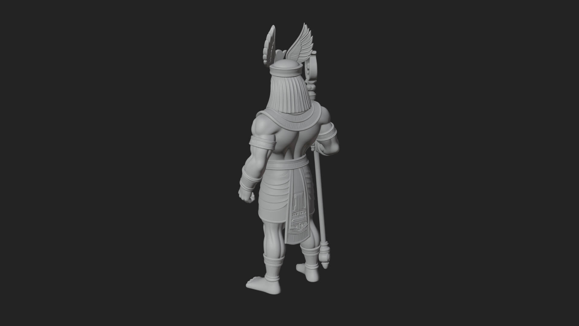 Horus Egyptian God Statue Design 19 3D Print Model 3D Model