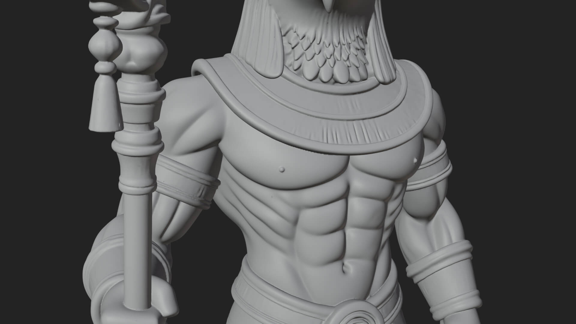 Horus Egyptian God Statue Design 19 3D Print Model 3D Model