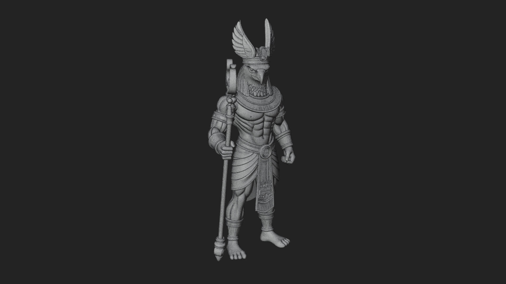 Horus Egyptian God Statue Design 19 3D Print Model 3D Model