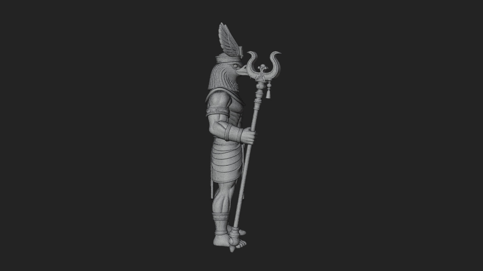 Horus Egyptian God Statue Design 19 3D Print Model 3D Model
