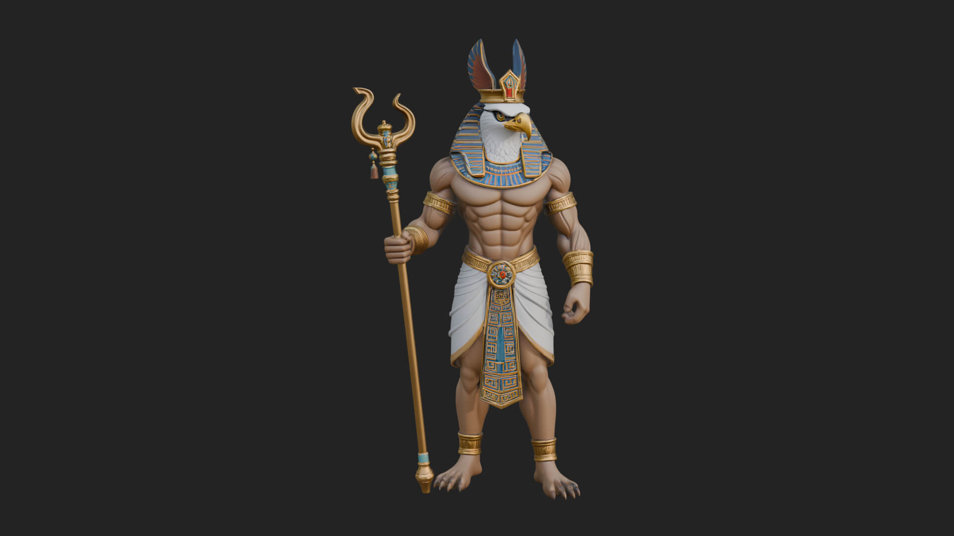 Horus Egyptian God Statue Design 20 3D Print Model 3D Model