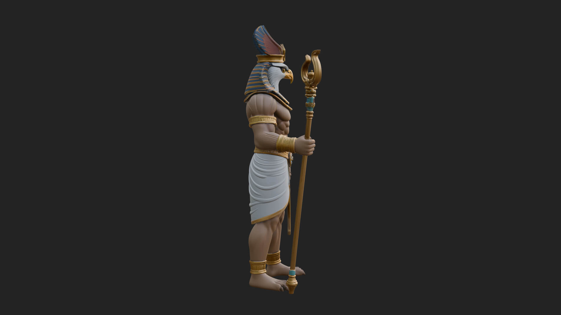 Horus Egyptian God Statue Design 20 3D Print Model 3D Model