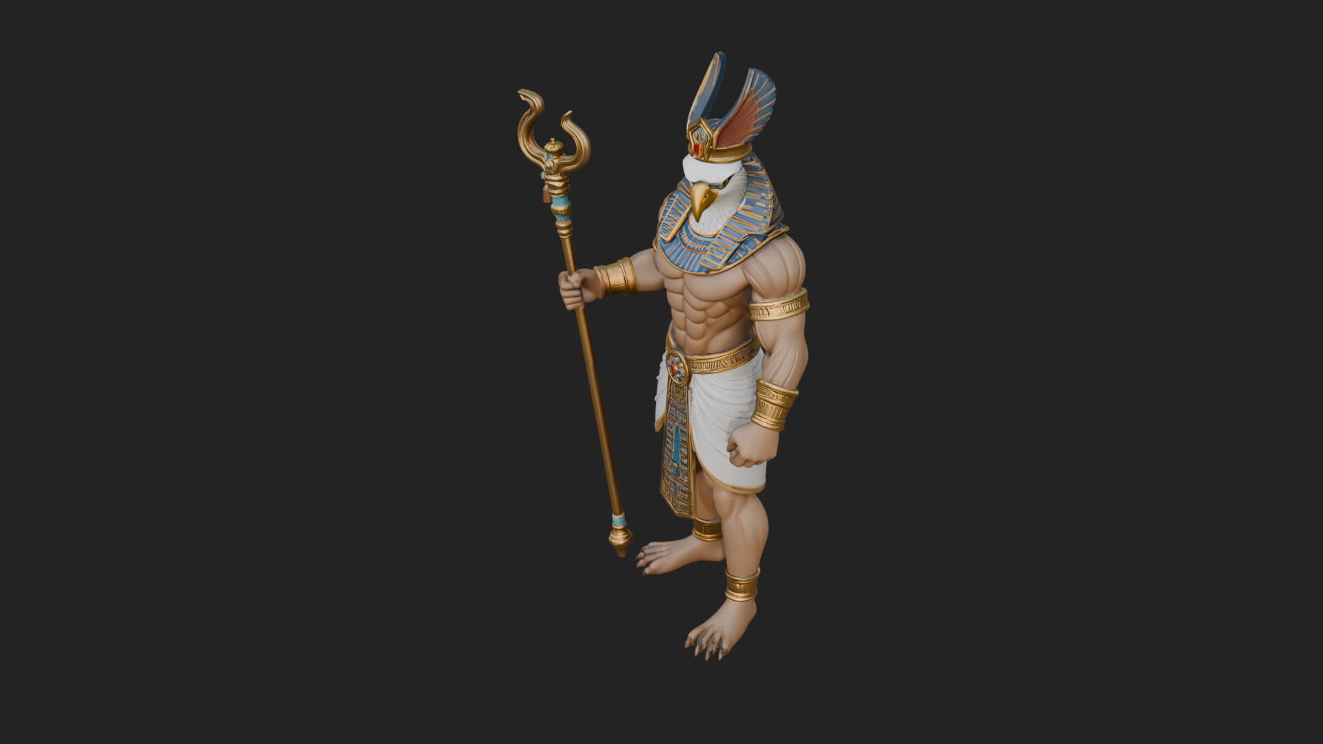 Horus Egyptian God Statue Design 20 3D Print Model 3D Model